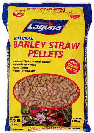 Hagen Laguna Barley Straw Pellets 2.5 Lb With Mesh Bag Pt575 - Pond