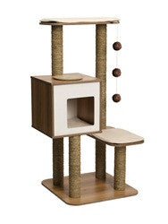 Hagen Vesper Cat Furniture V - high Base Walnut 52045