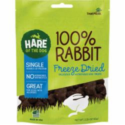Hare Of The Dog 100% Rabbit Freeze - dried Treats 2.25oz (DD)