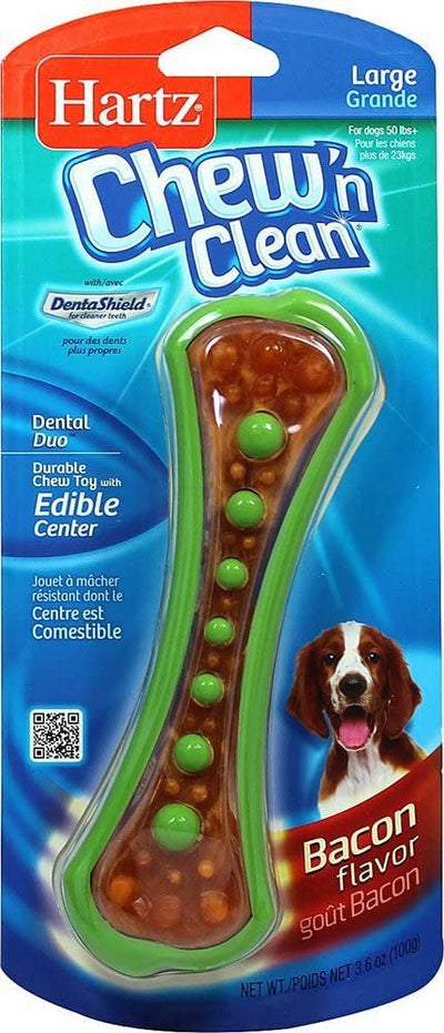 Hartz Chew N Clean Dental Duo Large Toy/Treat {L-1}327168 032700054168