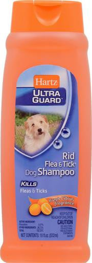 Hartz Ultra Guard Rid Flea & Tick Dog Citrus Shampoo 18oz {L + b}327134