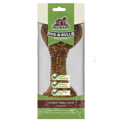 Redbarn Pet Products Dur-A-Bulls Bone Hickory BBQ 20Ct, Large 785184011010