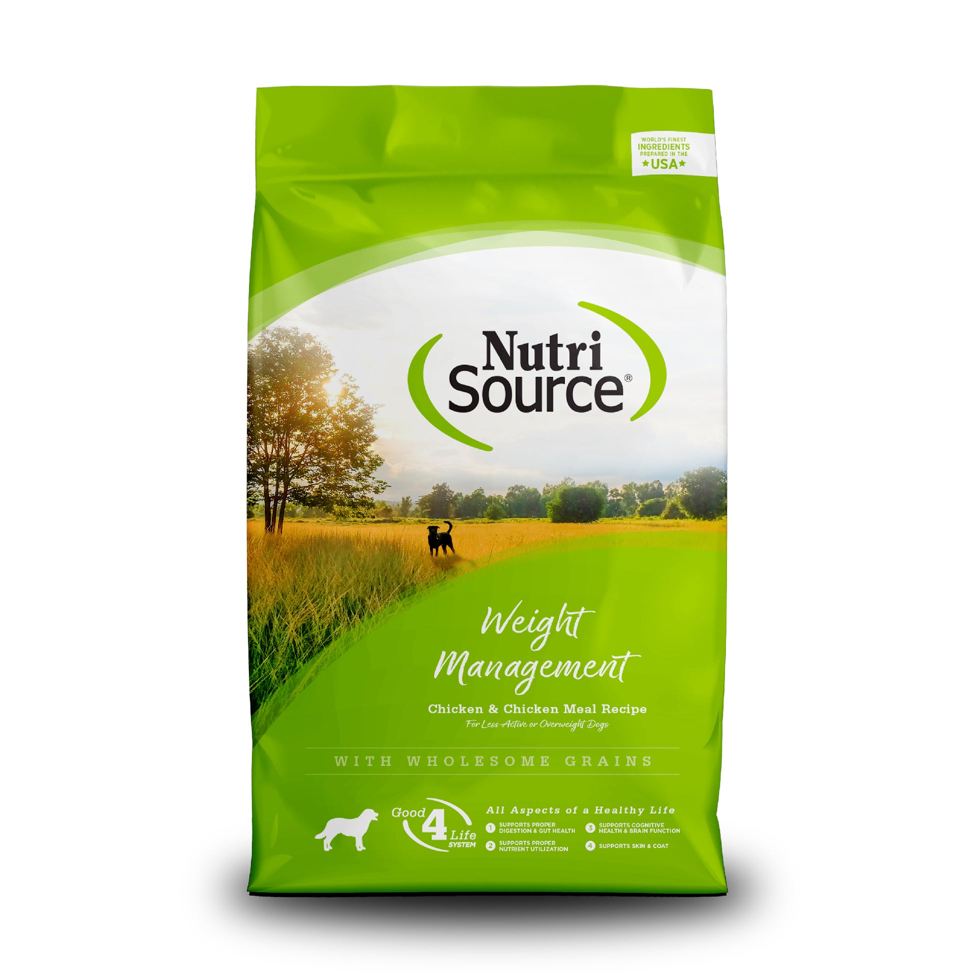 NutriSource Weight Management Dry Dog Food Chicken & Chicken Meal 26 lb 073893212560