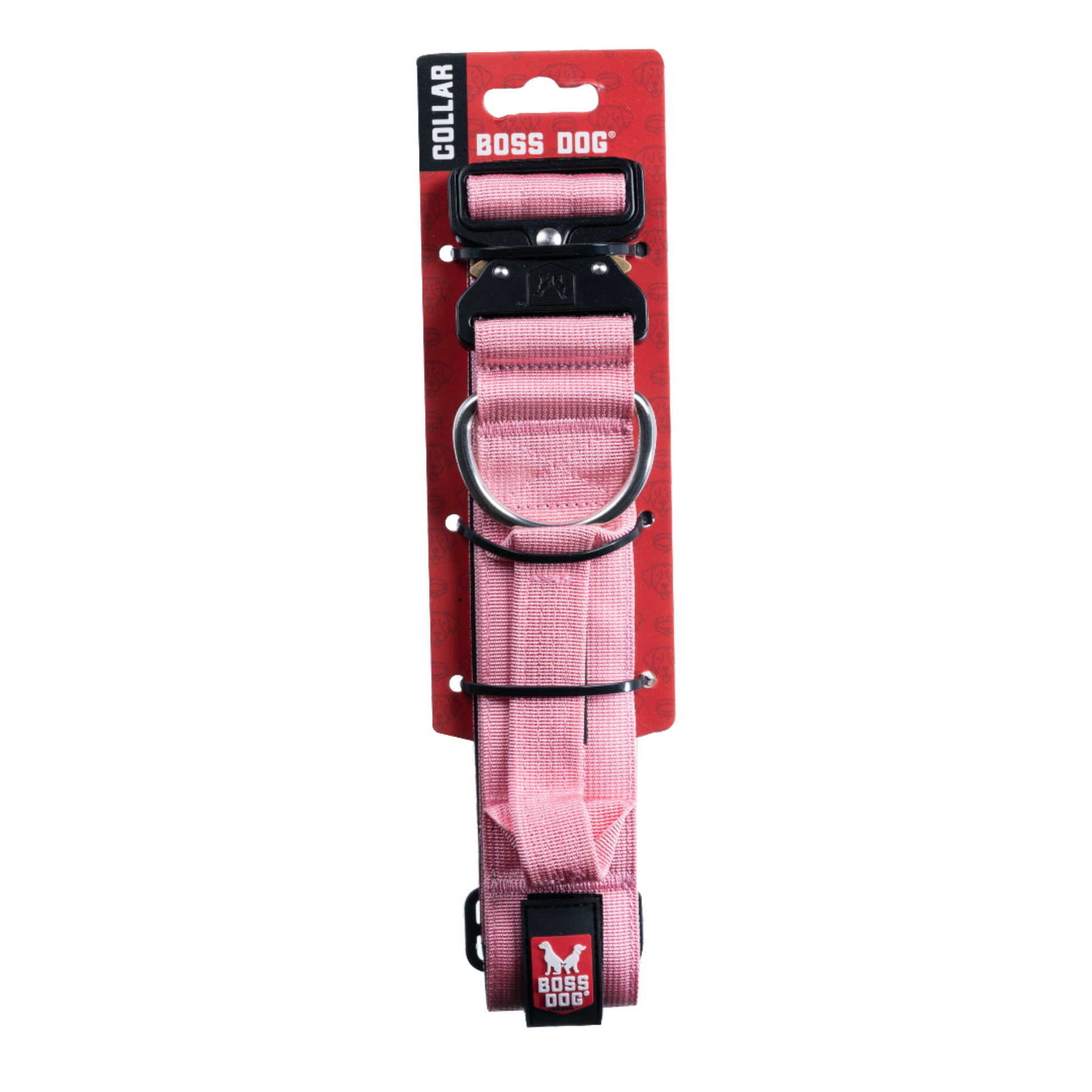 Boss Dog Tactical Adjustable Dog Collar Pink X-Large, 20-28 in 850010391267