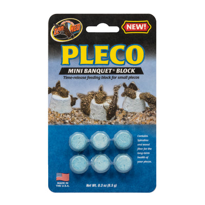 Zoo Med Pleco Banquet Fish Feeding Block Mini 097612119114