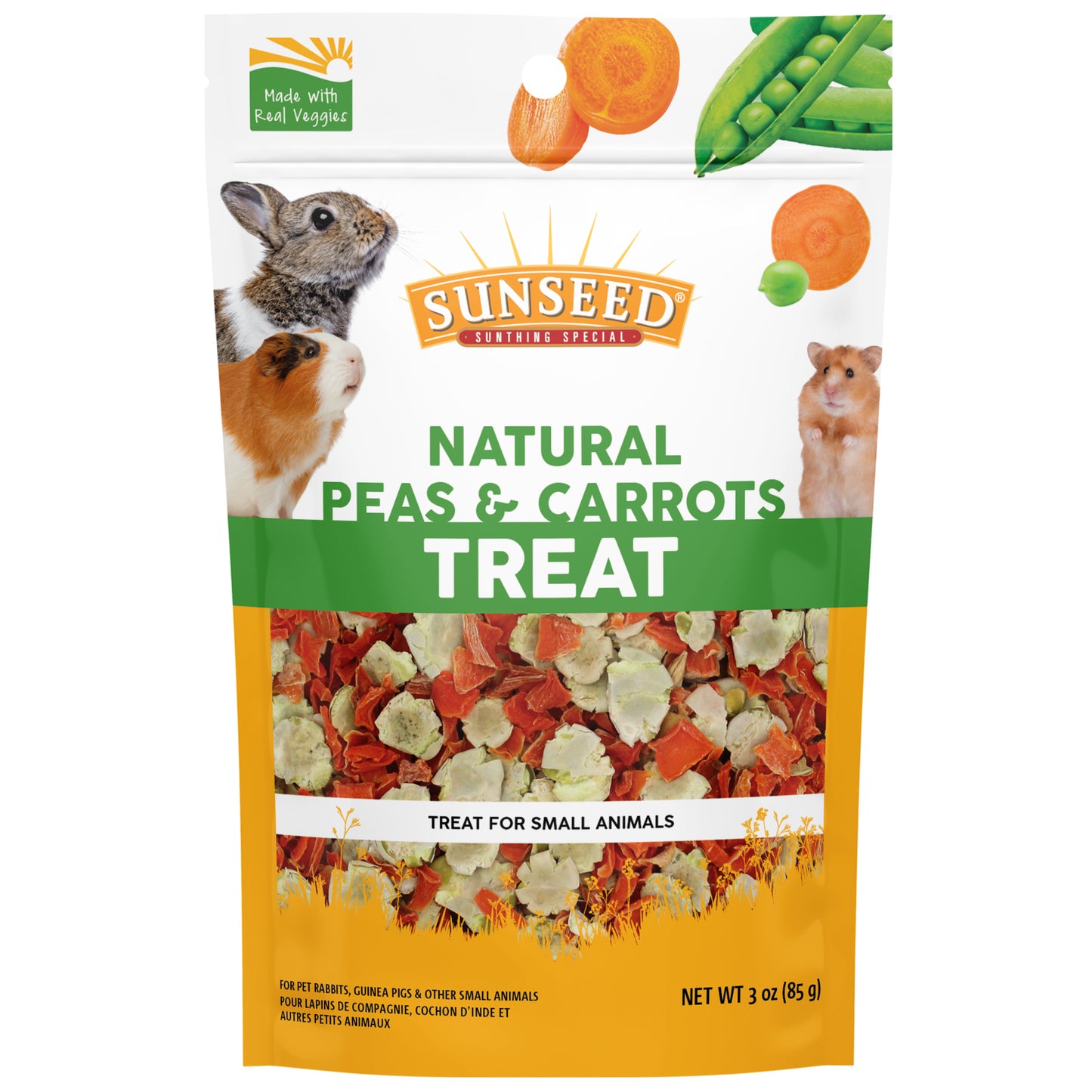 Sun Seed Peas & Carrot Small Animal Treat 3.5 oz 087535583253