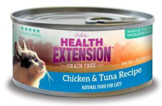 Health Extension Grain Free Chicken And Tuna Recipe Canned Cat Food-2.8-oz, Case Of 24{L+1} C= 587179 784672107891