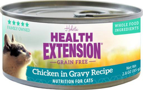 Health Extension Grain Free Chicken in Gravy Recipe for Cats 24/2.8Z {L - 1} 587227 - Cat