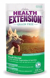 Health Extension Grain Free Duck Recipe Dry Dog Food-10-lb-{L+1} 784672107761