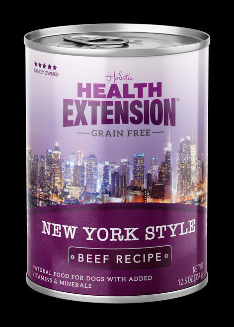 Health Extension Grain Free New York Style Beef Recipe 12/12.5oz {L - 1}587220 - Dog
