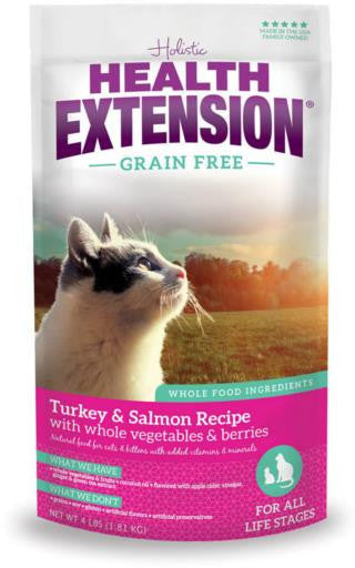 Health Extension Grain Free Turkey & Salmon Dry Feline Food 1 lb - Cat