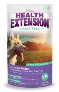 Health Extension Grain Free Venison Recipe Dry Dog Food-10-lb-{L+1} 784672107808