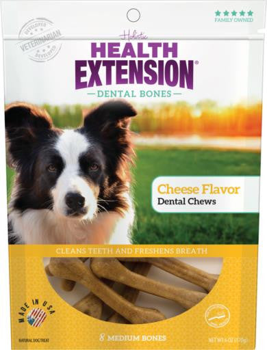 Health Extension Medium Cheese Dental Chews 8pk {L-1}587235 784672108218