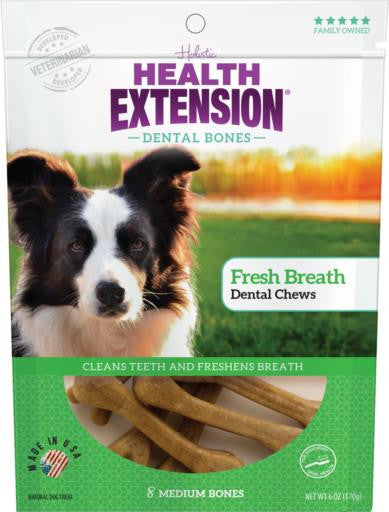 Health Extension Medium Fresh Breath Dental Chews 8pk {L+1}587233 784672108195