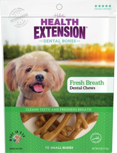 Health Extension Small Fresh Breath Dental Chews 14pk {L + 1}587237 - Dog