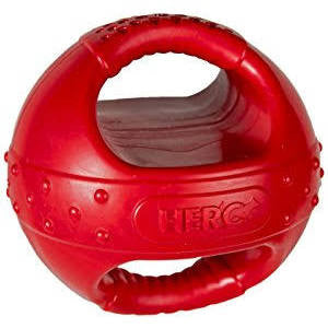 Hero Dog Ball Handle Squeaker {L-xR} 711085640943