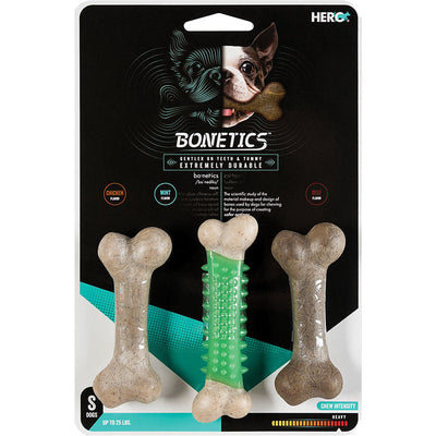 Hero Dog Bonetics Chew Combo Small 3 Pack 711085643128