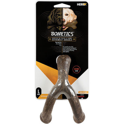 Hero Dog Bonetics Wishbone Bacon Large 711085643111