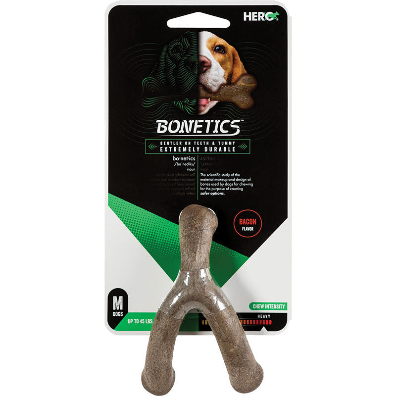 Hero Dog Bonetics Wishbone Bacon Medium 711085643104