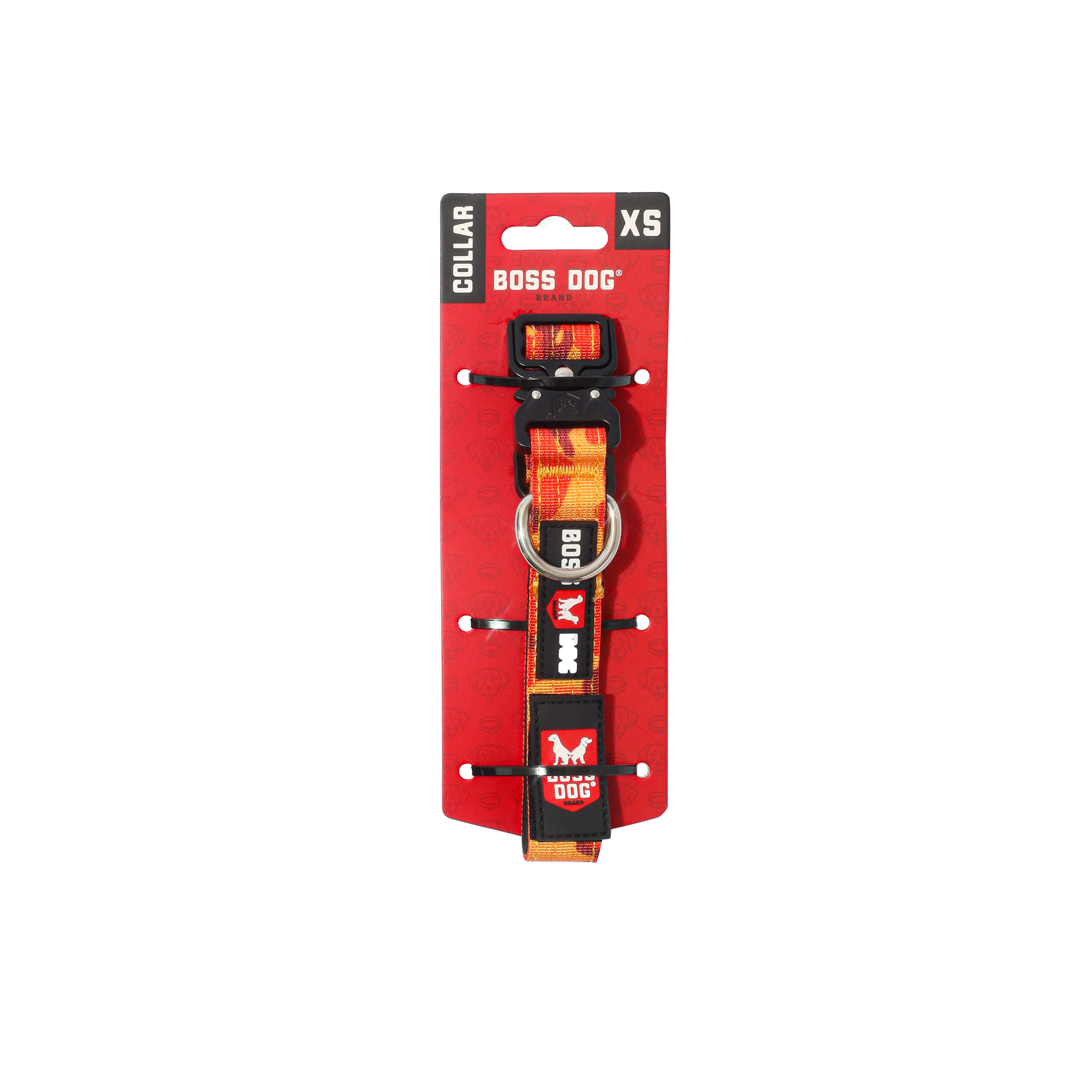 Boss Dog Tactical Adjustable Dog Collar Orange Camo X-Small, 11-14 in 850065051673