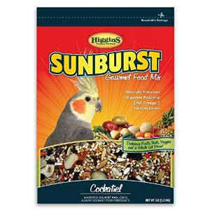 Higgins Sunburst Cockatiel 3lb {L + 1} 466180 - Bird