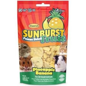 Higgins Sunburst Freeze Dried Fruit Pineapple Banana For Small Animals.5z C=8 {L + 1} 466190 - Bird