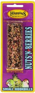 Higgins Sunburst Treat Sticks Nuts & Berries Tiel/Keet/Lovebird 2.8oz {L + 1} 466264 - Bird
