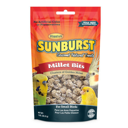 Higgins Sunburst Treats Millet Bits 1 oz - Bird