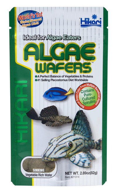 Hikari Algae Wafers Rapidly Sinking Wafer Fish Food 2.89 oz - Aquarium