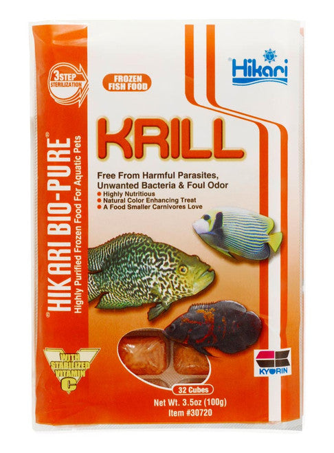 Hikari Bio - Pure Frozen Krill Fish Food 3.5 oz SD - 5 - Aquarium