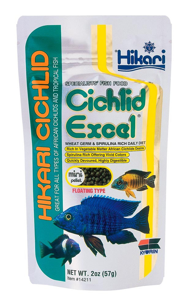 Hikari Cichlid Excel Pellets Fish Food 2oz Mini