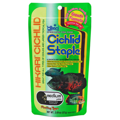 Hikari Cichlid Staple Pellets Fish Food 2oz MD