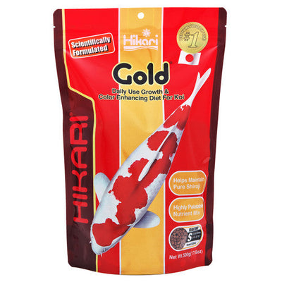 Hikari Gold Color Enhancing Pellet Fish Food for Koi and Pond Fishes 17.6oz Mini - Aquarium