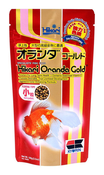 Hikari Oranda Gold Pellets Fish Food 3.5 oz Mini
