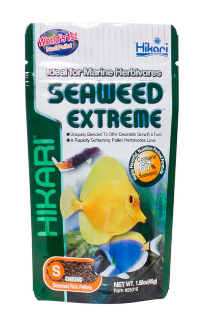 Hikari Seaweed Extreme Pellets Fish Food 1.58oz SM