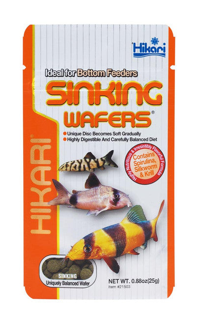 Hikari Sinking Wafers Rapidly Wafer Fish Food 0.88 oz - Aquarium