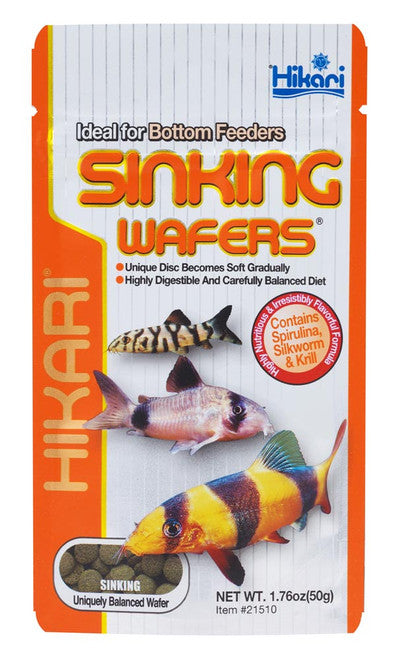 Hikari Sinking Wafers Rapidly Wafer Fish Food 1.76 oz - Aquarium