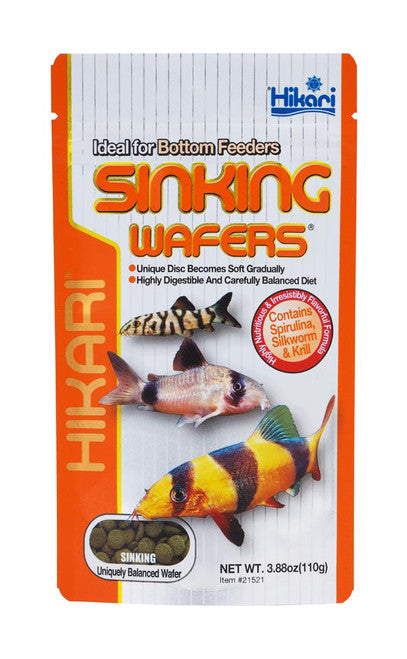Hikari Sinking Wafers Rapidly Wafer Fish Food 3.88 oz - Aquarium