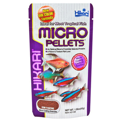 Hikari Tropical Pellets Fish Food 1.58 oz - Aquarium