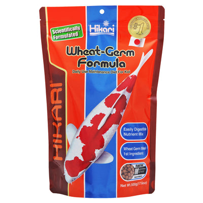 Hikari Wheat-Germ Floating Pellet Fish Food for Koi, Goldfish and Other Pond Fishes 17.6oz MD