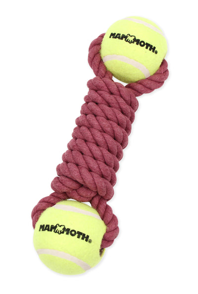 Mammoth Pet Products Twister Bone w/2 Tennis Balls Dog Toy Purple Large, 12 in 746772530047