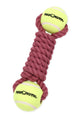 Mammoth Pet Products Twister Bone w/2 Tennis Balls Dog Toy Purple Large, 12 in 746772530047