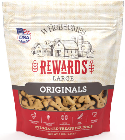 Wholesomes Classic Rewards Dog Treats Original Large, 3 lb 034846550115