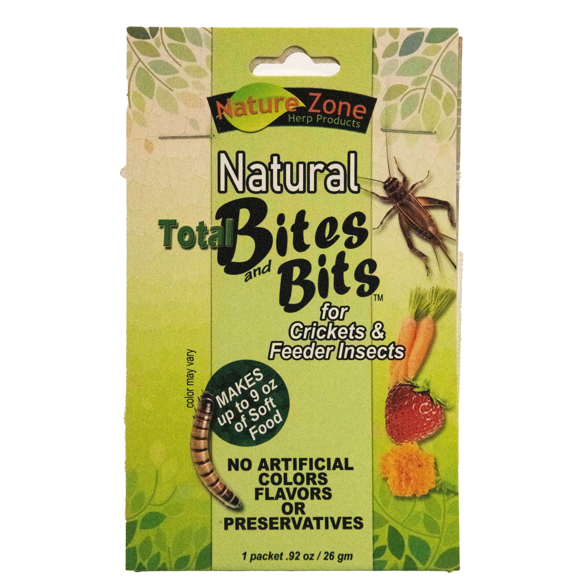 Nature Zone Natural Total Bites & Bits for Crickets & Feeder insects .92 oz 783178562104