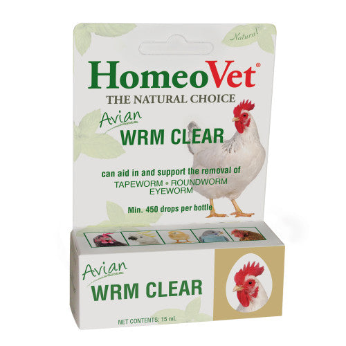 HomeoPet Avian WRM Clear Dewormer 0.5 fl. oz - Bird