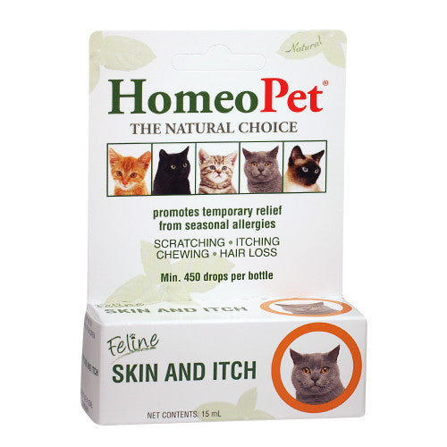 HomeoPet Feline Skin & Itch Care 15 ml - Cat