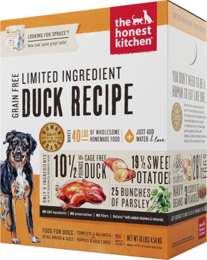 Honest Kitchen Spruce Grain Free LID Duck/Sweet Potato 10lb {L - 1}83412(DD)4 - Dog