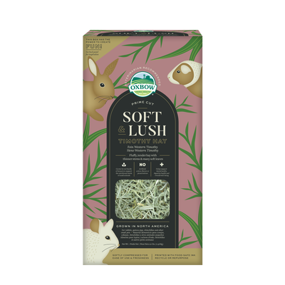 Oxbow Animal Health Prime Cut Soft & Lush Timothy Hay Small Animal Treat 20 oz 744845969176