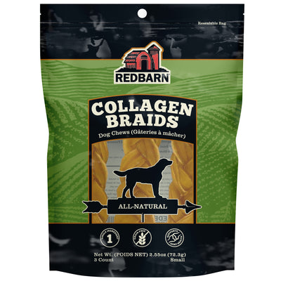 Redbarn Pet Products Collagen Braid Dog Treat Small, 3 pk 785184005033
