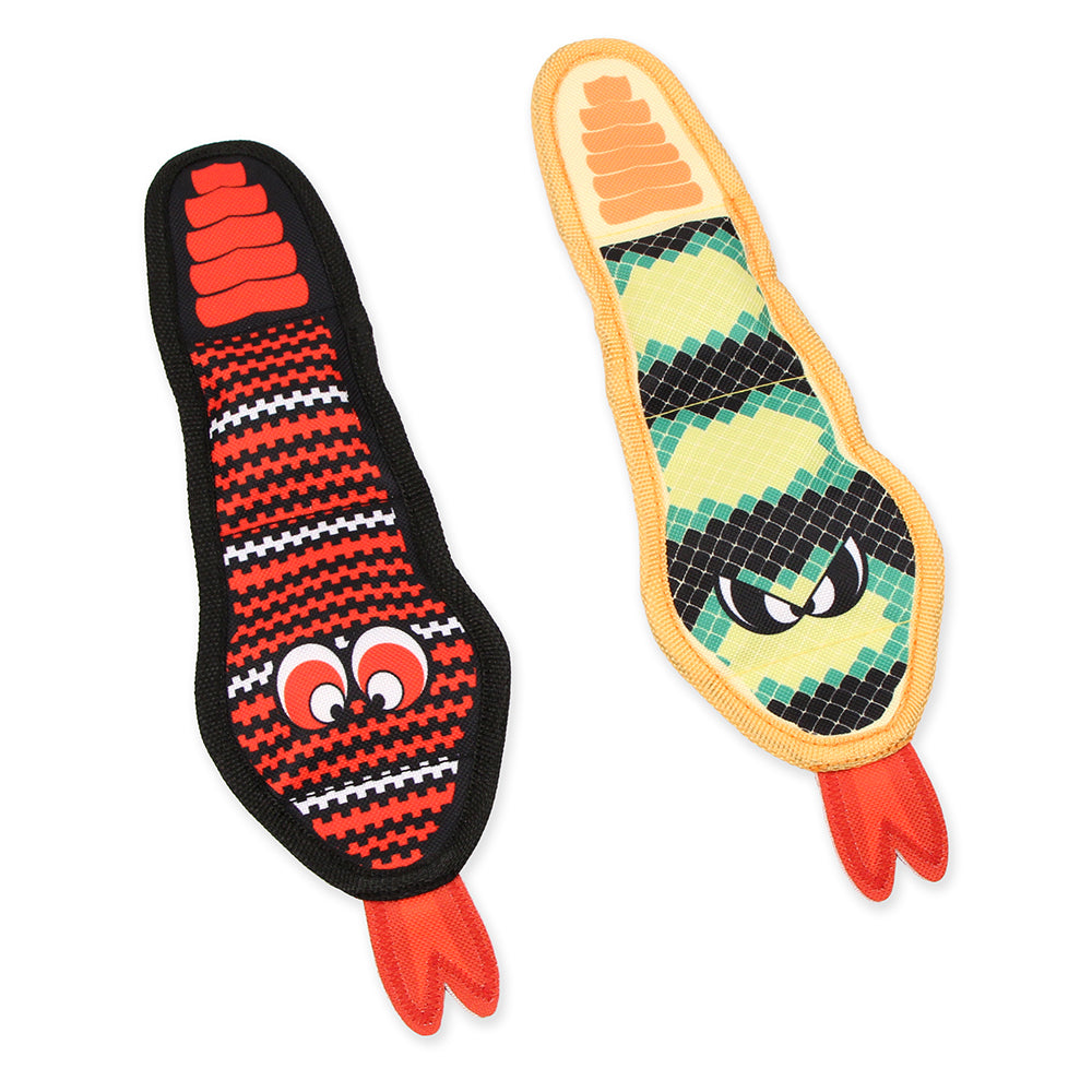 Mammoth Pet Products Squeaky Snake Dog Toy Assorted Color Mini, 12 in 746772750018
